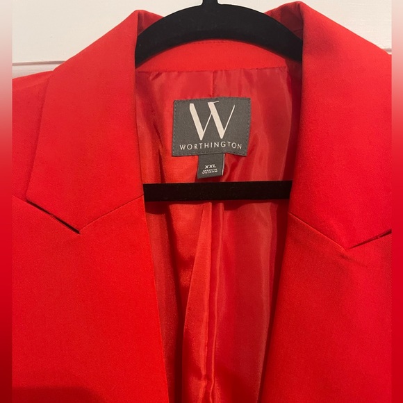 Worthington Red Blazer Size XXL - Picture 3 of 3